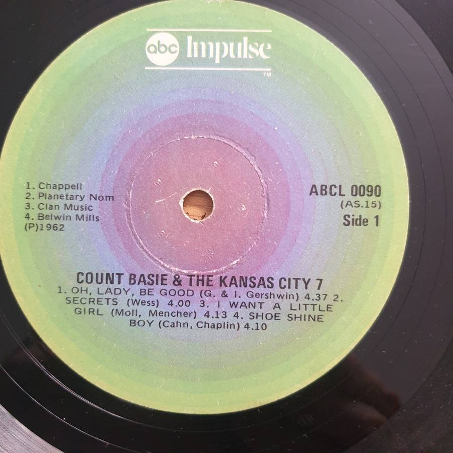 Count Basie And The Kansas City 7  Count Basie And The Kansas City 7 - Vinyl LP Record - Good+...
