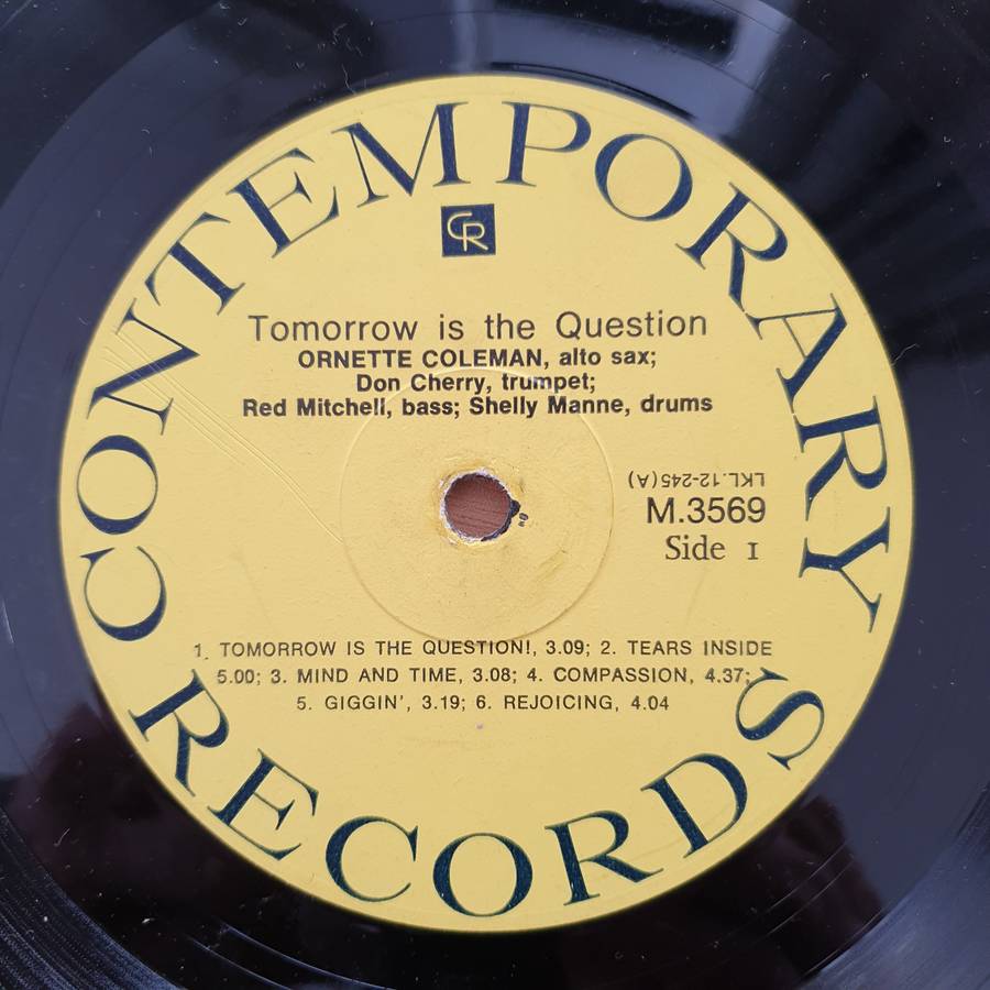 Ornette Coleman  Tomorrow Is The Question!  Vinyl LP Record - Very-Good+ Quality (VG+)