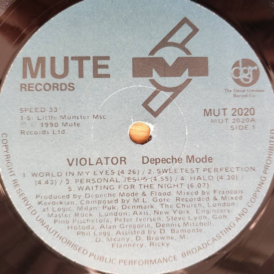 Depeche Mode  Violator - Vinyl LP Record  (VG)
