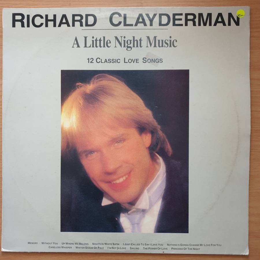 Richard Clayderman - A Little Night Music - 12 Classic Love Songs - Vinyl LP Record - Very-Good+ ...