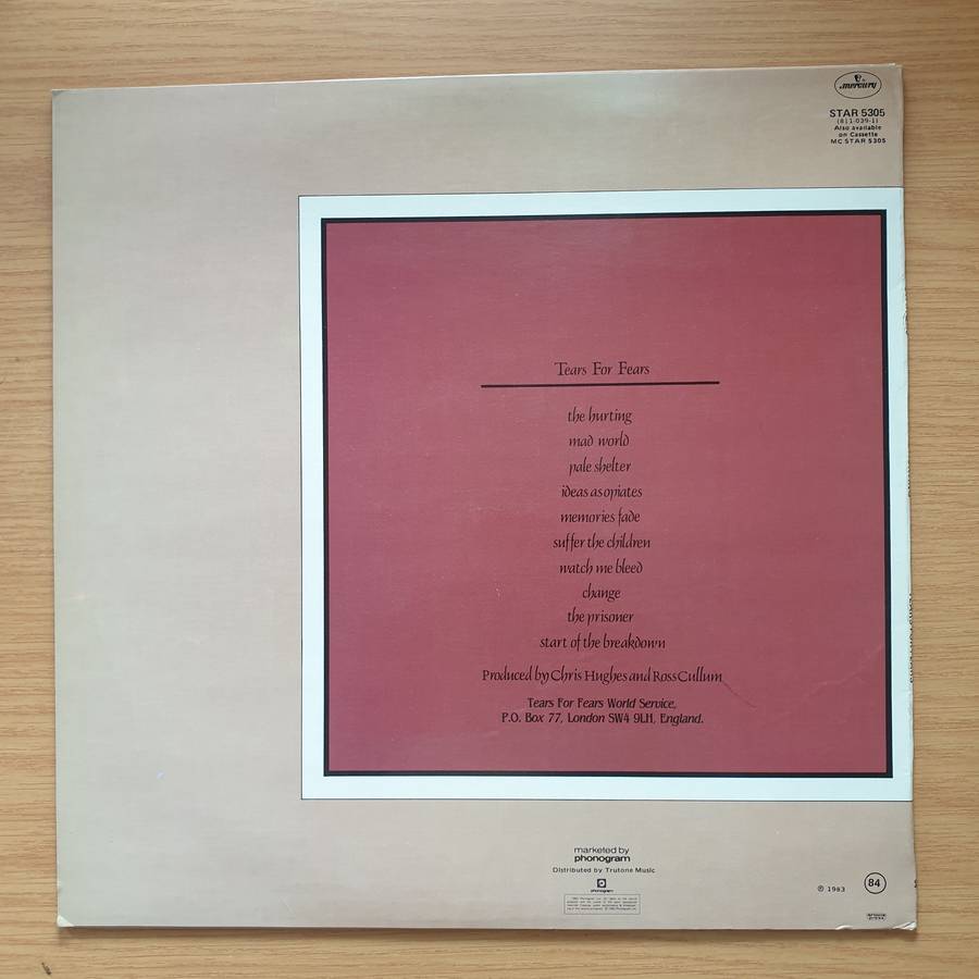 Tears For Fears  The Hurting - Vinyl LP Record  (VG+)