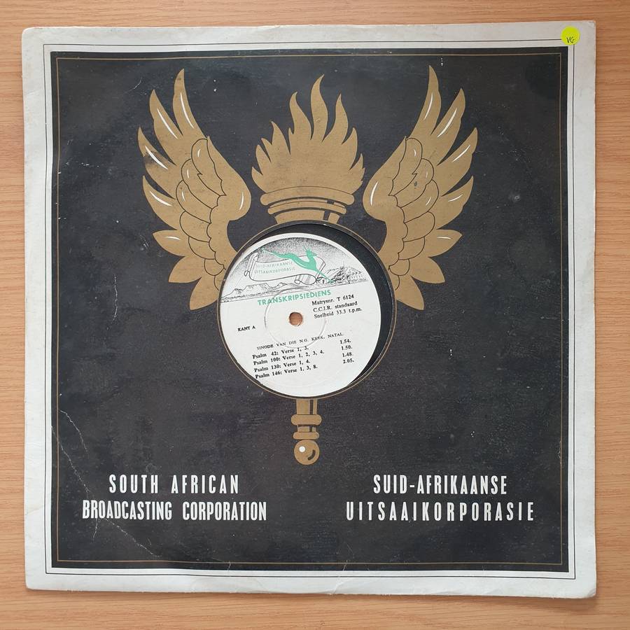 SABC Transcription Service - Transkripsiediens - NG Kerk Natal - Various Psalms - Vinyl LP Record...