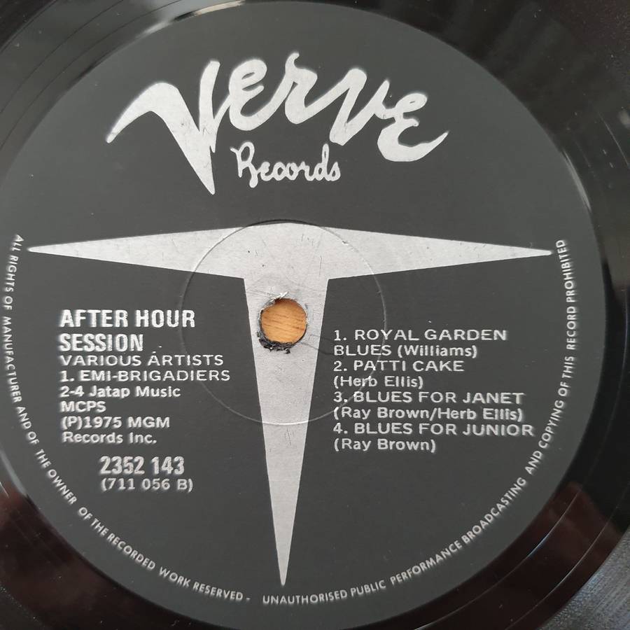 After Hour Session - Herb Ellis - Roy Eldridge - Stan Getz - Ray Brown - Stan Levy  Vinyl LP R...