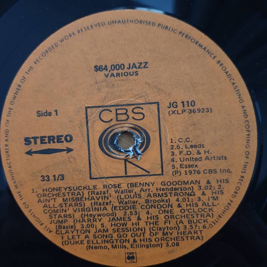 $64,000 - Jazz - Various - Vinyl LP Record (VG+)