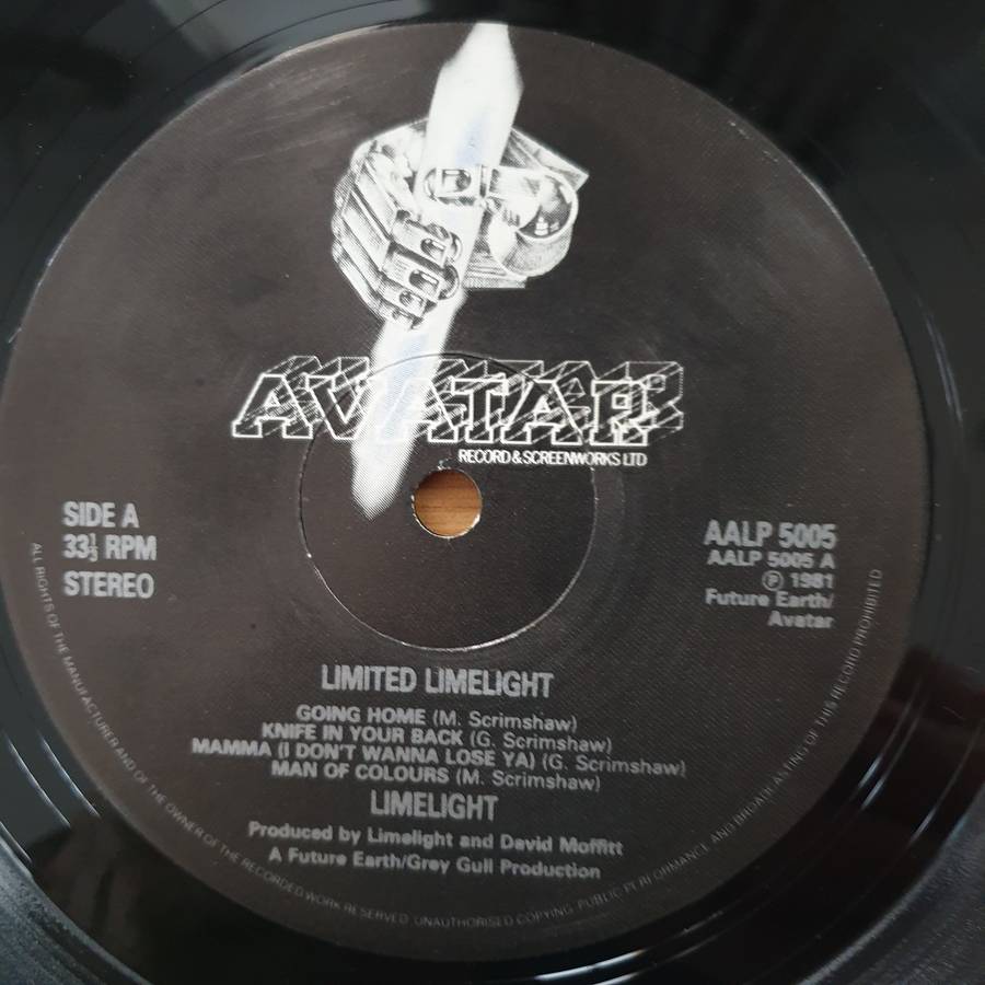 Limelight  Limelight (Limited Limelight)  Vinyl LP Record - Very-Good+ Quality (VG+) (veryg...