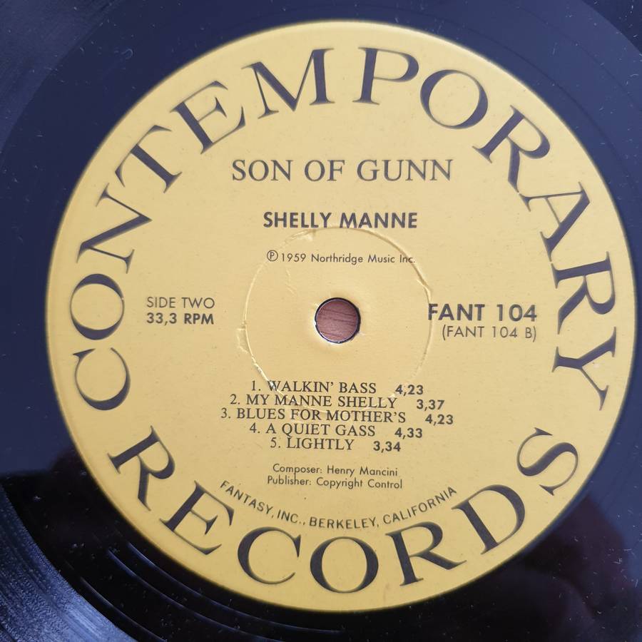 Shelly Manne & His Men  Play More Music From Peter Gunn: Son Of Gunn!! - Vinyl LP Record - Ver...