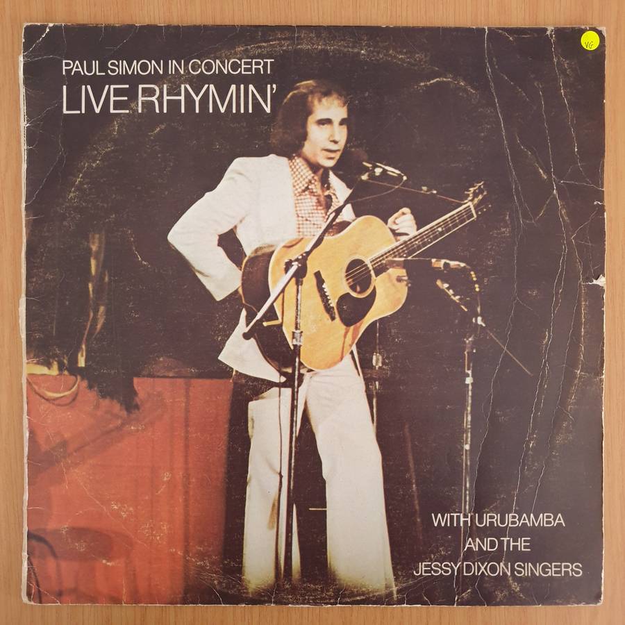 Paul Simon  Live Rhymin' with Urubamba and the Jessy Dixon Singers - Vinyl LP Record (VG) (...