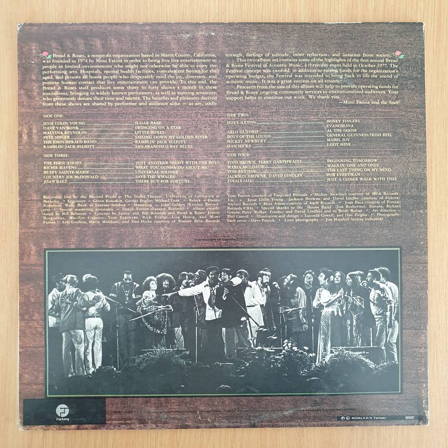 Bread & Roses: Festival of Acoustic Music - Greek Theater, U.C. Berkeley  - Vinyl LP Record - Ver...