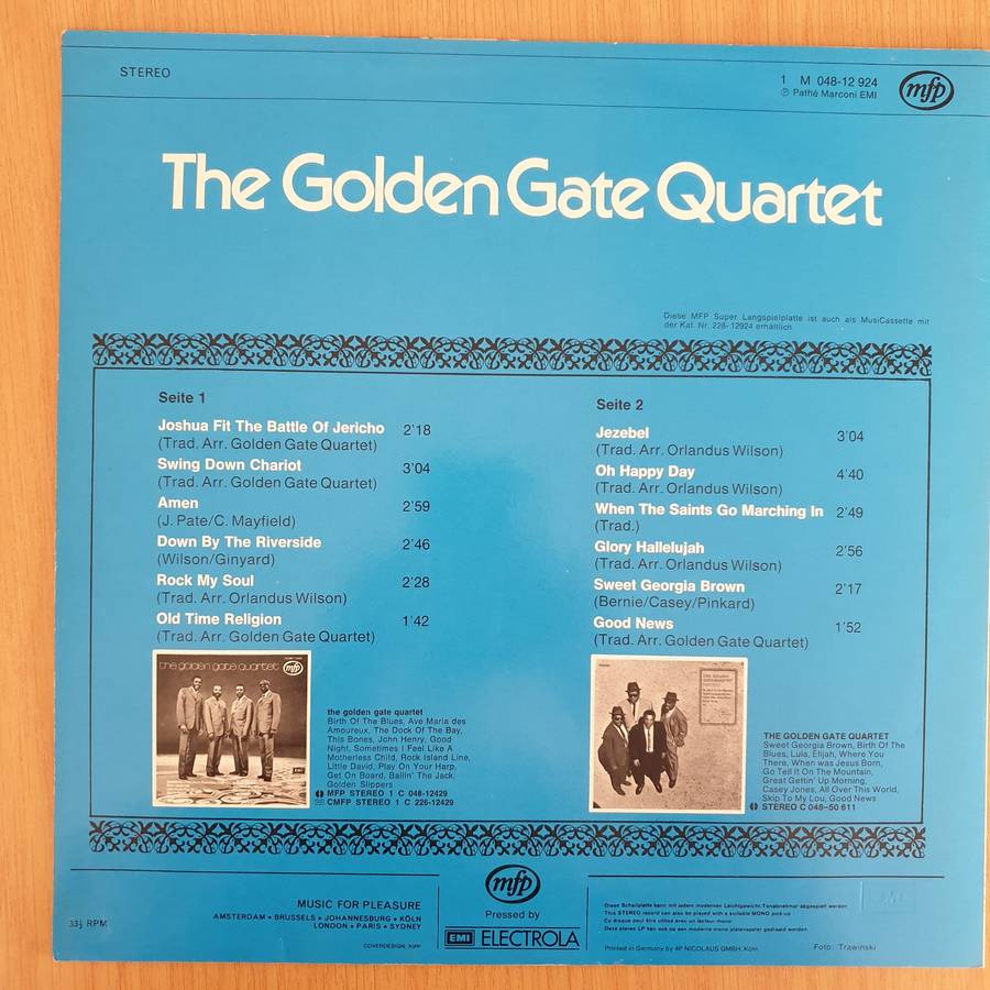 The Golden Gate Quartet - The Golden Gate Quartet - Vinyl LP Record - Very-Good Quality (VG)  (ve...