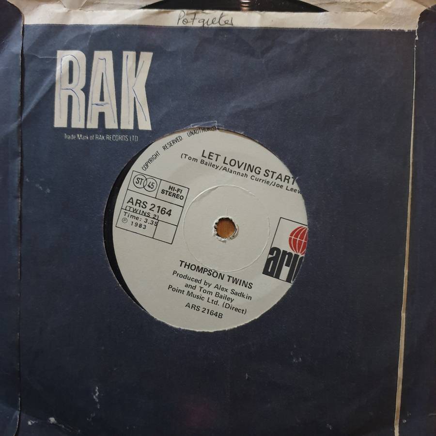 Thompson Twins  Hold Me Now - 7" Vinyl Record  (VG+) (DLB)