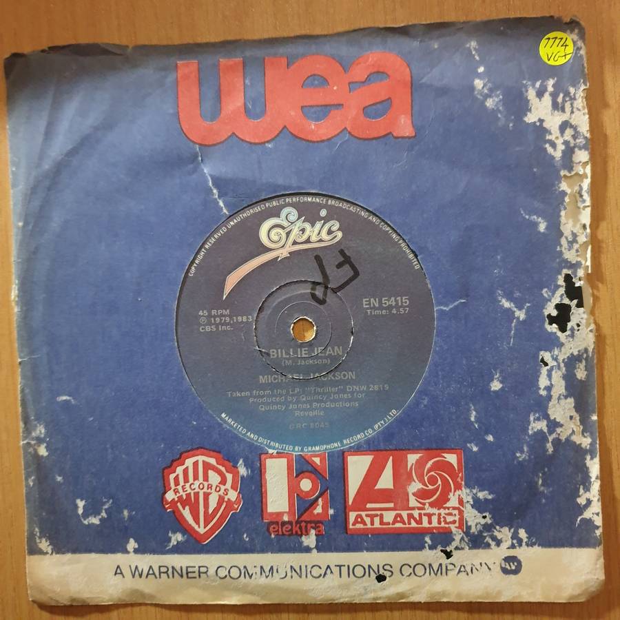 Michael Jackson  Billie Jean - 7" Vinyl Record  (VG+) (DLB)