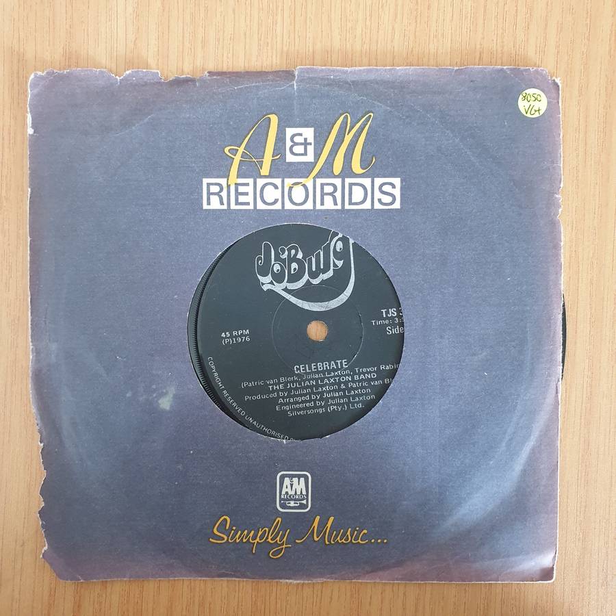 The Julian Laxton Band  Celebrate - 7" Vinyl Record  (VG+) (DLB)