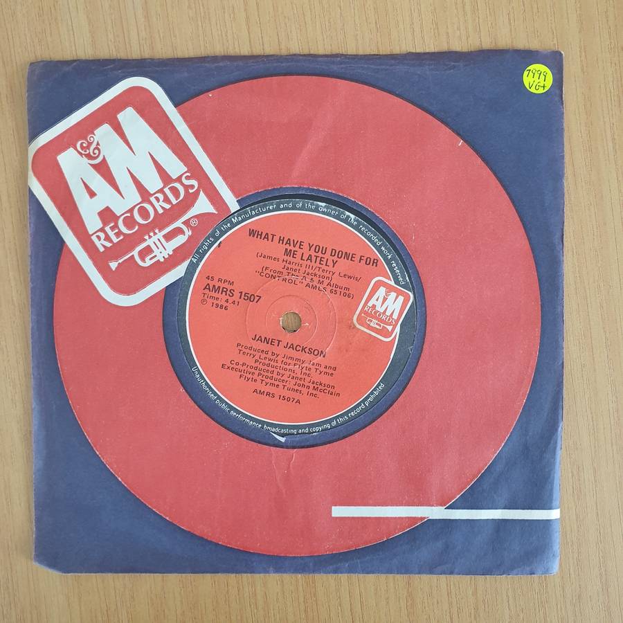 Janet Jackson  What Have You Done For Me Lately - 7" Vinyl Record  (VG+) (DLB)
