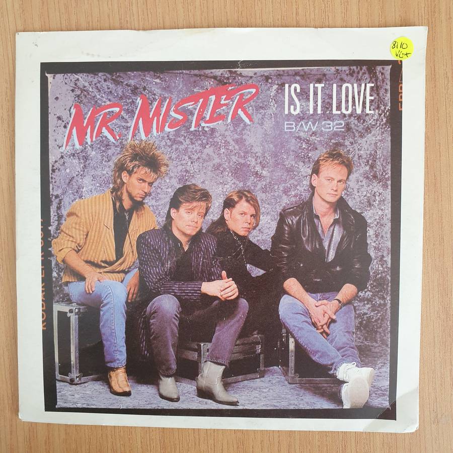Mr. Mister  Is It Love - Vinyl 7 Record  (VG+) (Aryeh)