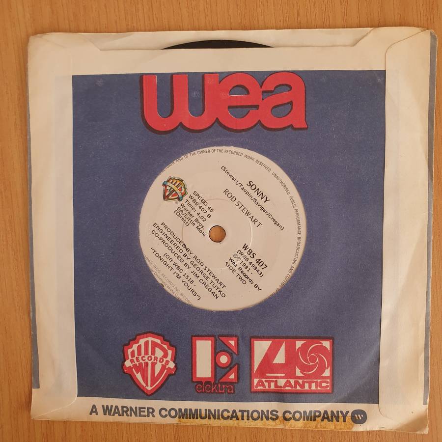 Rod Stewart  Young Turks - Vinyl 7 Record  (VG+) (Aryeh)