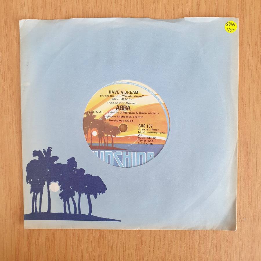 ABBA  I Have A Dream - Vinyl 7 Record  (VG+) (Aryeh)