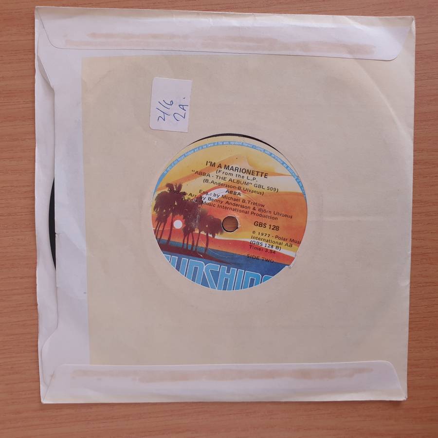 ABBA  Take A Chance On Me / I'm A Marionette - Vinyl 7 Record  (VG+) (Aryeh)