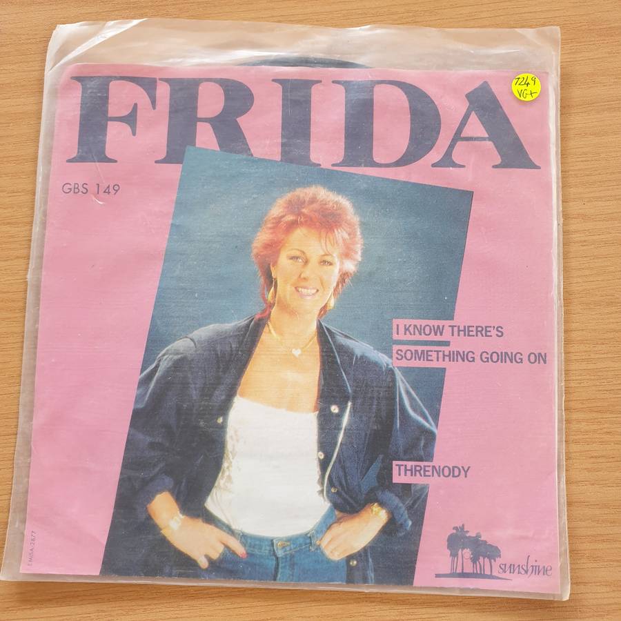 Frida  I Know There's Something Going On - Vinyl 7 Record  (VG+) (Aryeh)