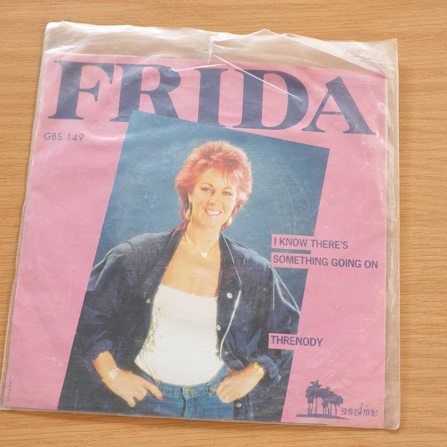 Frida  I Know There's Something Going On - Vinyl 7 Record  (VG+) (Aryeh)