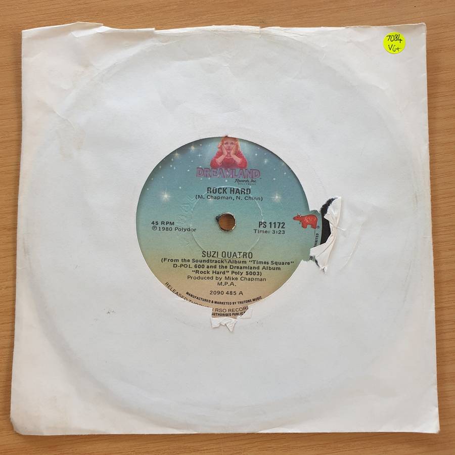 Suzi Quatro  Rock Hard - Vinyl 7" Record  (VG+)