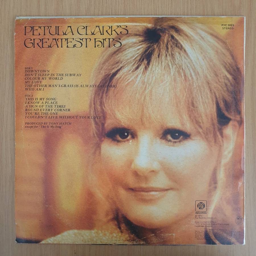 Petula Clark  Greatest Hits (UK- 3023)  Vinyl LP Record - Very-Good+ Quality (VG+) (very...
