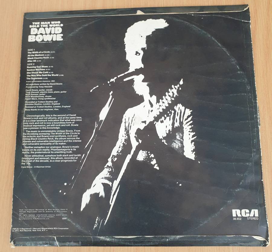 David Bowie  The Man Who Sold The World - Vinyl LP Record (VG+)