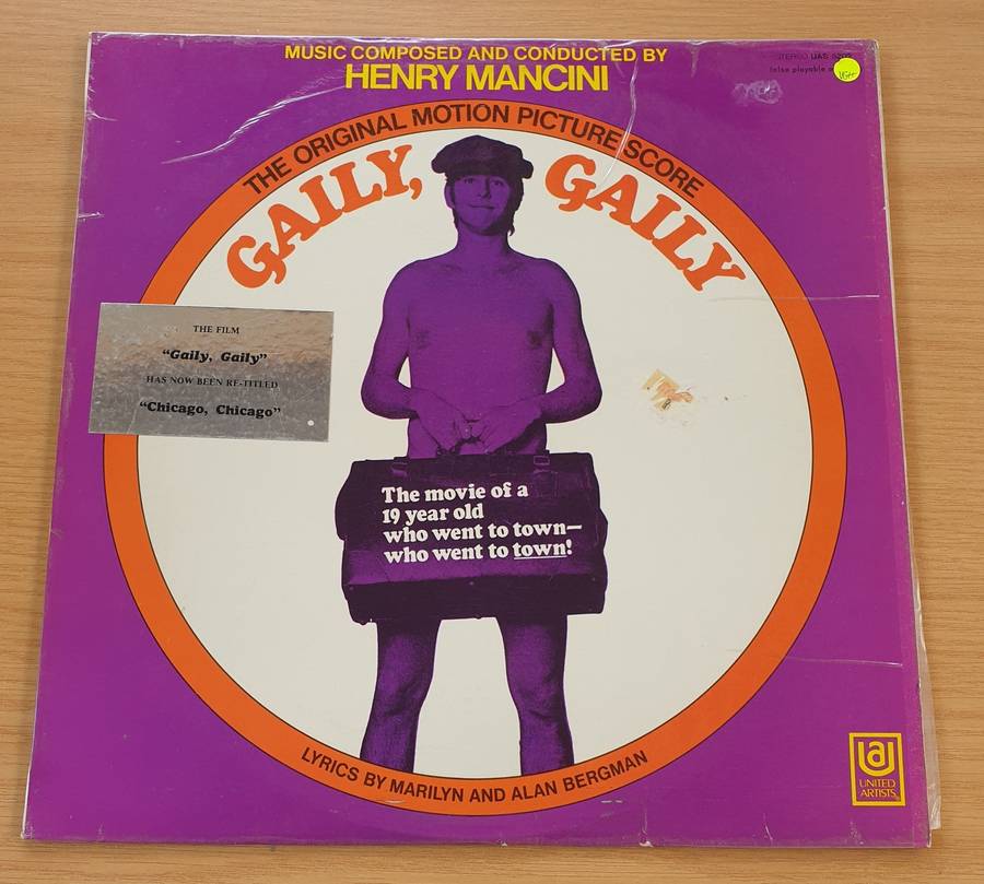 Gaily, Gaily (The Original Motion Picture Score) -  Henry Mancini  Vinyl Record  (VG+)
