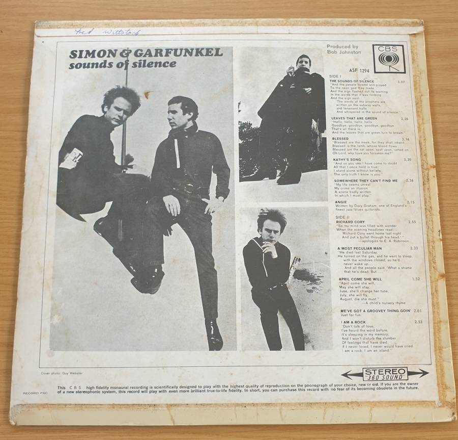Simon & Garfunkel  Sounds Of Silence - Vinyl LP Record (VG)