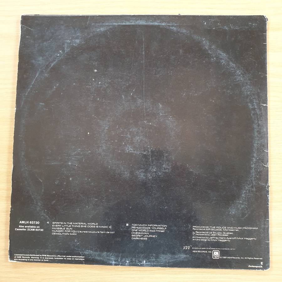 The Police  Ghost In The Machine  - Vinyl LP Record (VG)