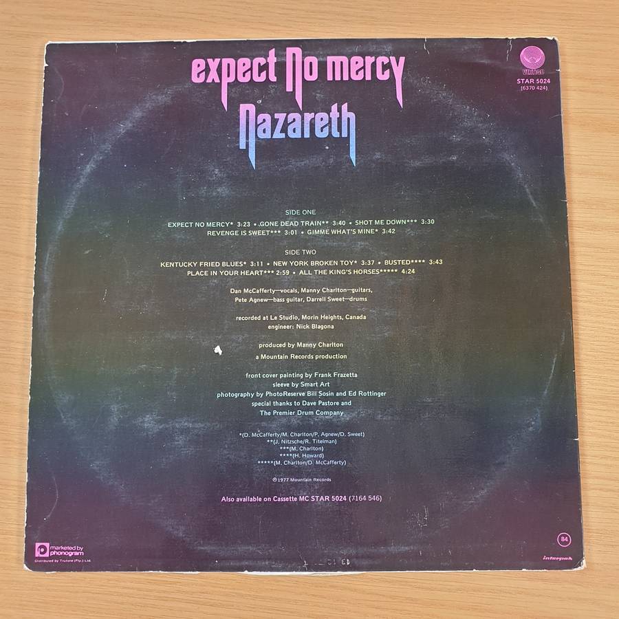 Nazareth  Expect No Mercy - Vinyl LP Record (VG)