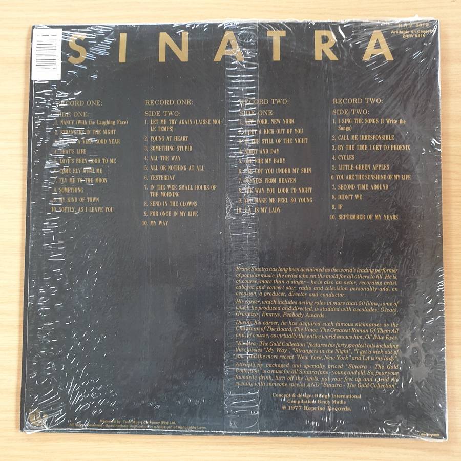 Frank Sinatra  The Gold Collection - Double  Vinyl LP Record (VG+)