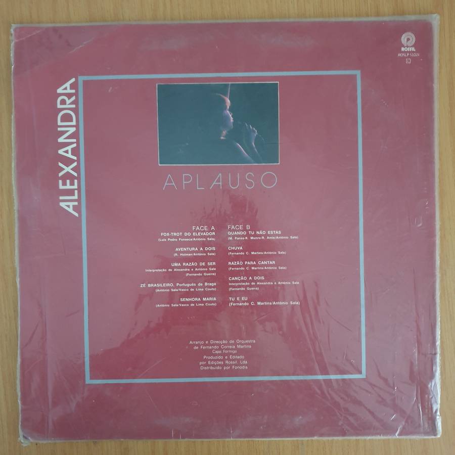 Alexandra  Aplauso (Portugal)  - Vinyl LP Record (VG+)