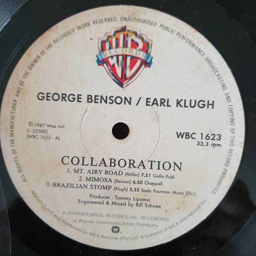George Benson / Earl Klugh  Collaboration - Vinyl LP Record (VG+)