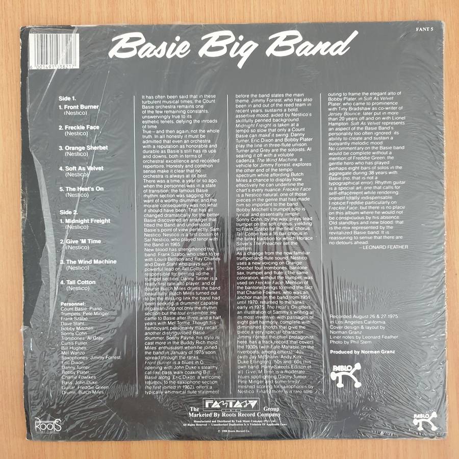 Count Basie  Basie Big Band - Vinyl LP Record (VG)