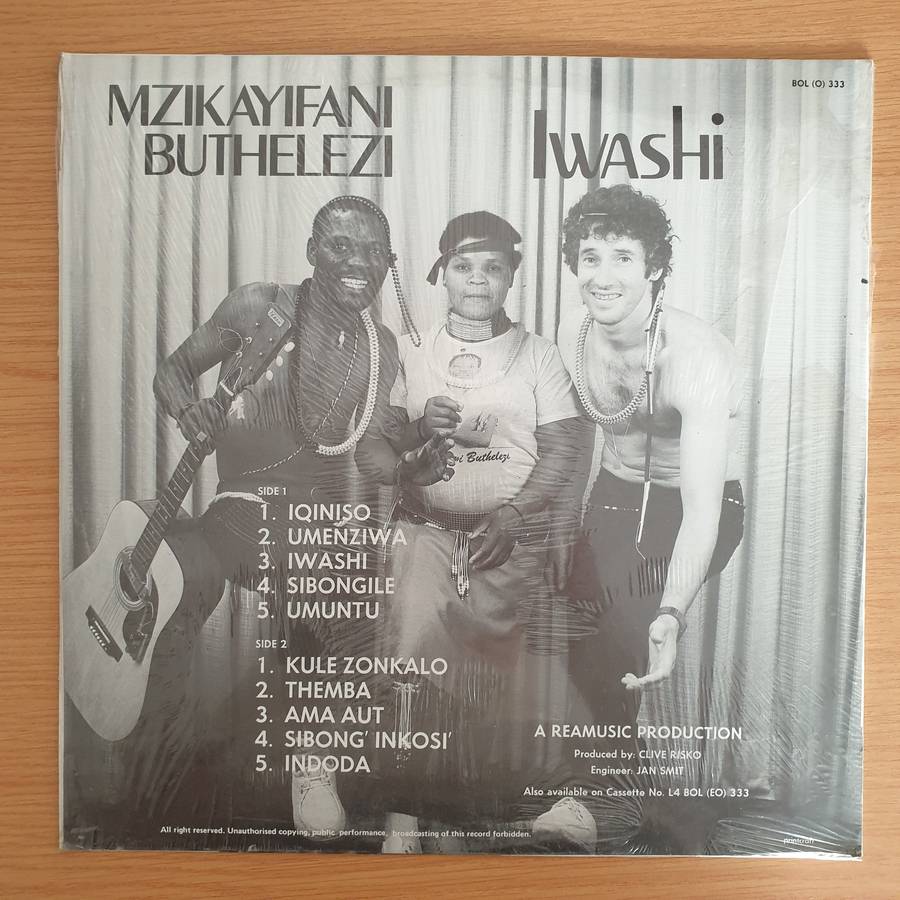 Mzikayifani Buthelezi  Iwashi - Vinyl LP Record (VG+) (D)