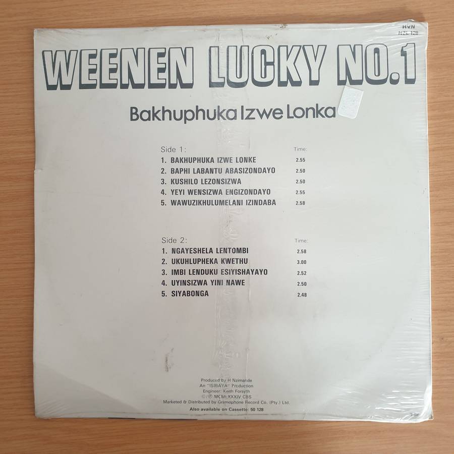 Weenan Lucky No 1 - Zulu Choral -  Vinyl LP Record - Sealed