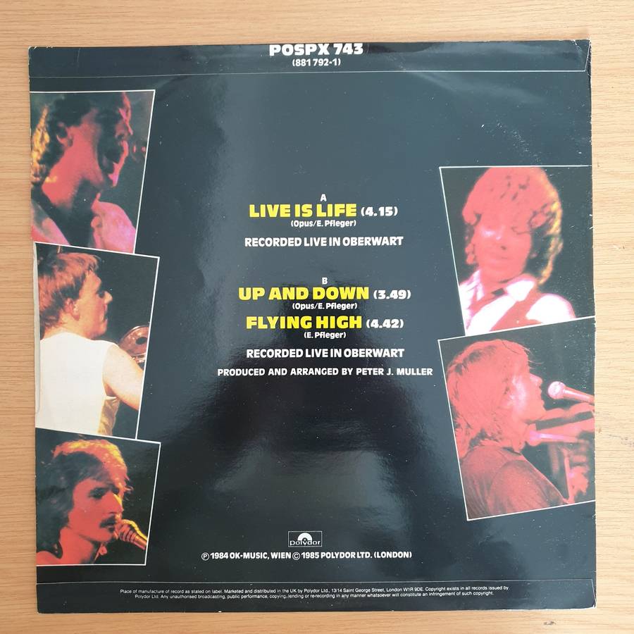 Opus  Live Is Life - Vinyl LP Record (VG)