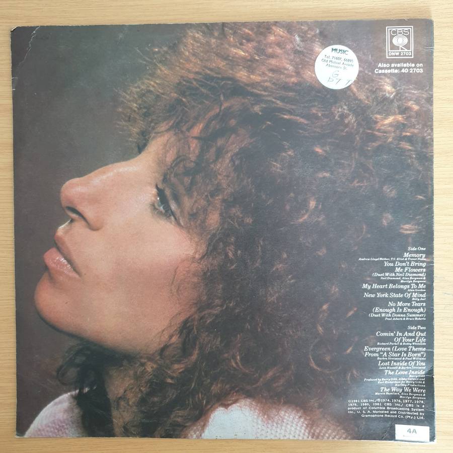 Barbra Streisand  Memories (Rhodesia) - Vinyl LP Record (VG+)