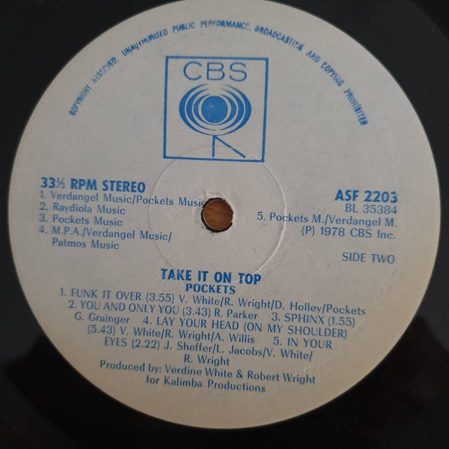 Pockets  Take It On Up (Rhodesia) - Vinyl LP Record (VG+)