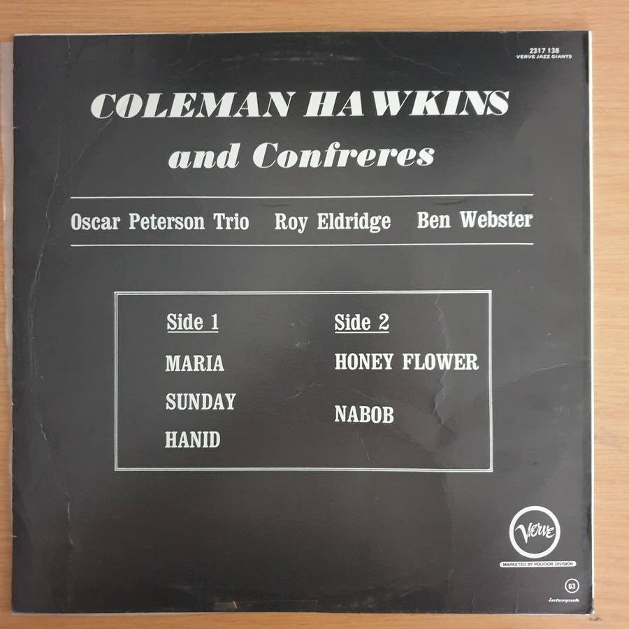 Coleman Hawkins - Coleman Hawkins and Confreres - Vinyl LP Record (VG+)