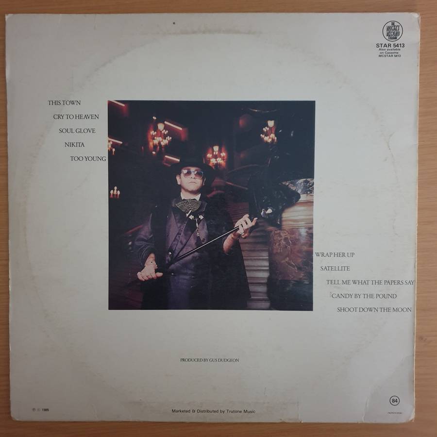 Elton John - Ice On Fire  - Vinyl LP Record (VG)