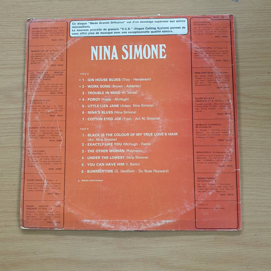 Nina Simone  Super Longue Duree -  Vinyl LP Record  (VG)