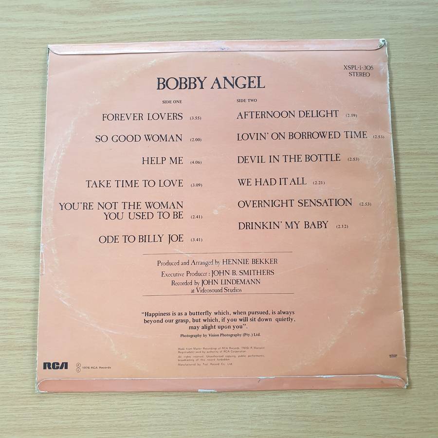 Bobby Angel  Bobby Angel - Vinyl LP Record (VG+)