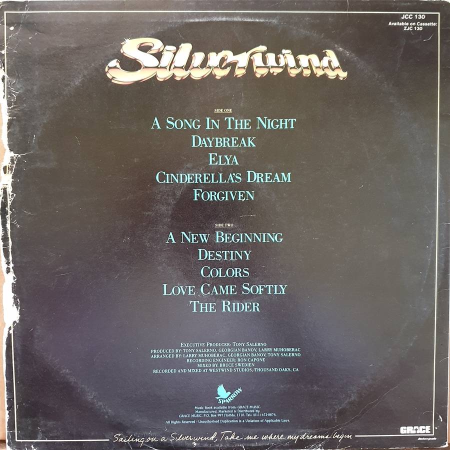 Silverwind  A Song In The Night - Vinyl LP Record  (VG)
