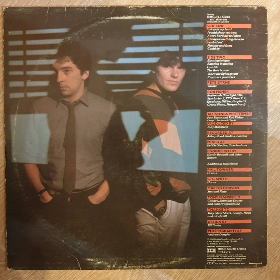 Naked Eyes  Burning Bridges   Vinyl LP Record - Very-Good+ Quality (VG+)