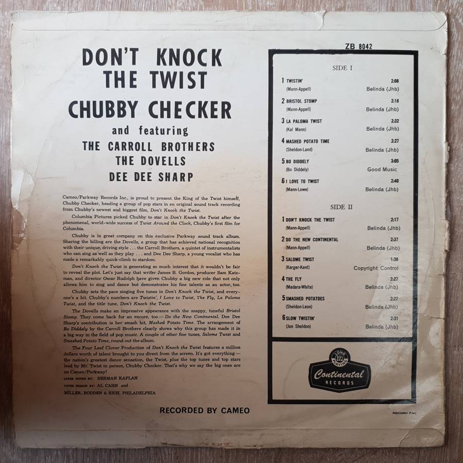 Chubby Checker Also Featuring The Dovells / The Carroll Brothers / Dee Dee Sharp  Don't Kno...