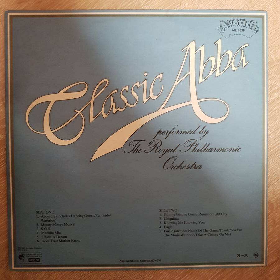 Abba - Classic Abba   Royal Philharmonic Orchestra - Vinyl LP Record - Opened - Very-Good+ Qua...