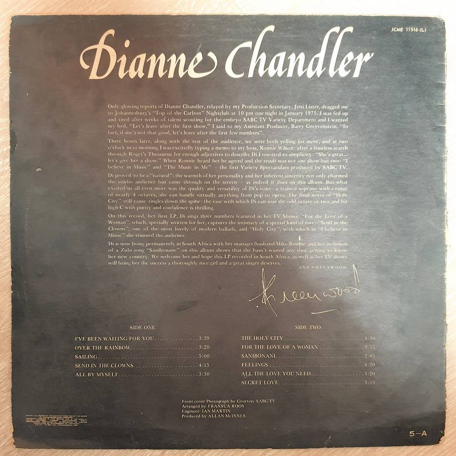 Dianne Chandler - Dianne Chandler -  Vinyl LP Record - Opened  - Very-Good+ Quality (VG+)