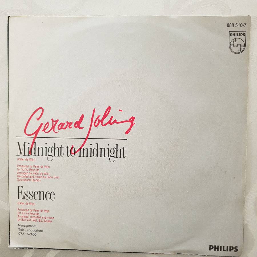 Gerard Joling  Midnight To Midnight - Vinyl 7" Record - Very-Good+ Quality (VG+)
