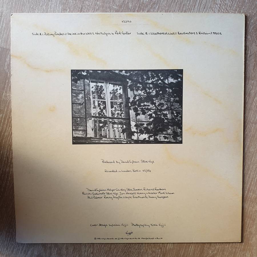 David Sylvian  Brilliant Trees (UK) - Vinyl LP Record - Opened  - Very-Good+ Quality (VG+)